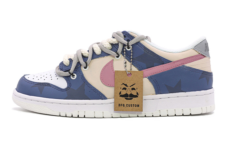 Buy Zapatillas Nike Dunk Low 'Parche Azul Amarillo Púrpura' DH9765-100(TeamM-女款复古五角星蓝黄紫)