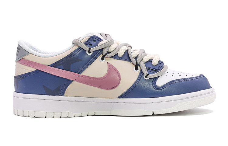 Order Zapatillas Nike Dunk Low 'Parche Azul Amarillo Púrpura' DH9765-100(TeamM-女款复古五角星蓝黄紫)
