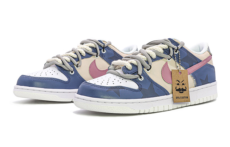 Lookbook Zapatillas Nike Dunk Low 'Parche Azul Amarillo Púrpura' DH9765-100(TeamM-女款复古五角星蓝黄紫)