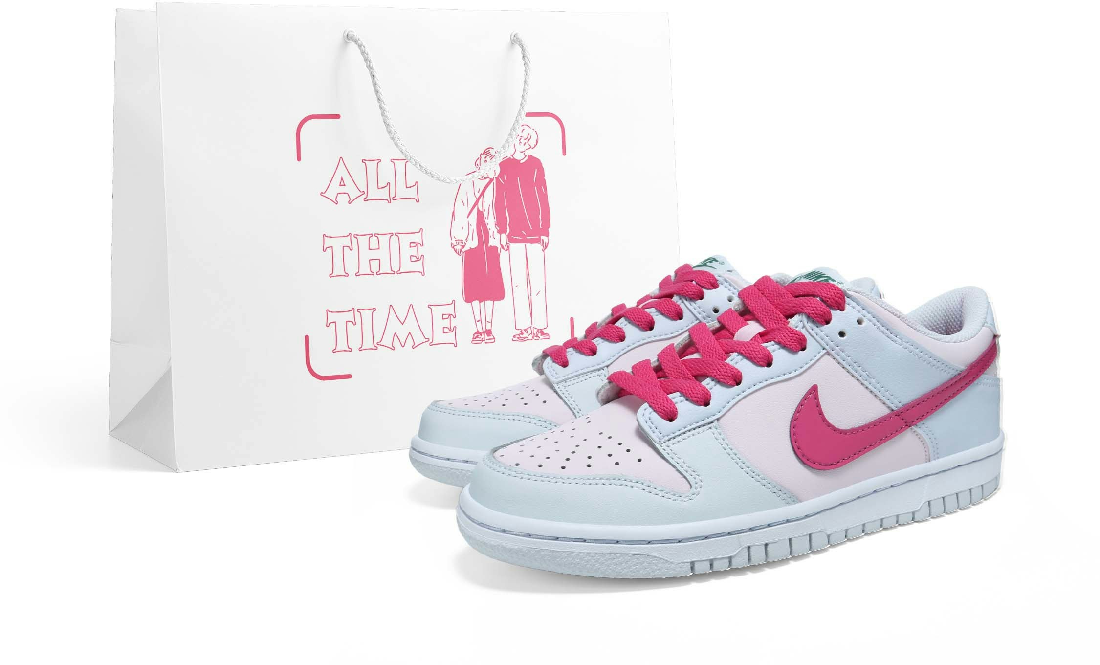 custom-shoes-nike-dunk-low-vibrant-pink-swoosh