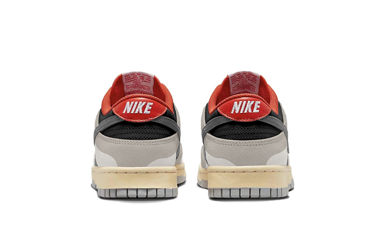 Shop [Sepatu Custom] Nike Dunk Low 'Putih Hitam Vintage Amerika' FJ5429-133(TeamY-女款复古熊猫黑米白)