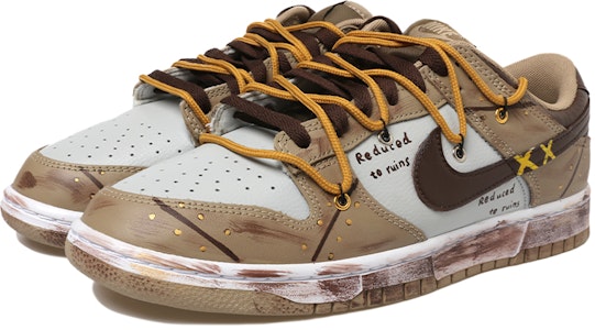 나이키 덩크 로우 '빈티지 카키 브라운'(커스텀) DJ6188-200(Team拾玖-复古做旧棕男) Shop 나이키 덩크 로우 '빈티지 카키 브라운'(커스텀) DJ6188-200(Team拾玖-复古做旧棕男)