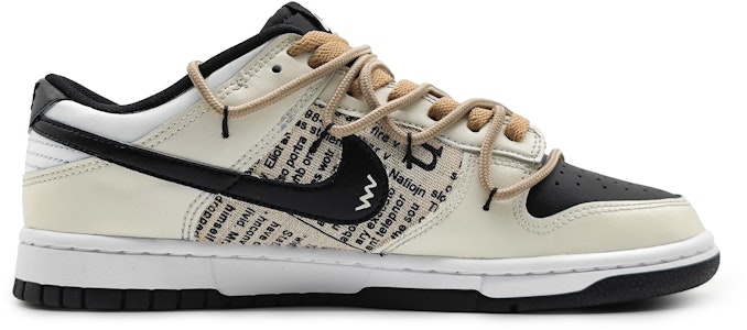 【定制球鞋】 Nike Dunk Low 美式報紙 舊報社 舊時代 度過生活 低幫 板鞋 GS 米色 Order 【定制球鞋】 Nike Dunk Low 美式報紙 舊報社 舊時代 度過生活 低幫 板鞋 GS 米色