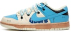 Buy 【訂製球鞋】 Nike Dunk Low 野鶴製造 復古風 條紋風 街頭潮流 做舊復古 低筒 板鞋 男款 米藍 特殊禮盒版