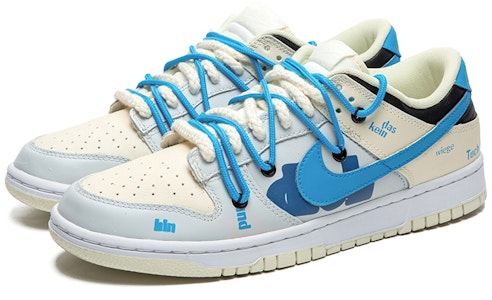 나이키 덩크 로우 '빈티지 스트라이프 블루 스우시' (54 characters) DJ6188-100(TeamB-男款街头蓝钩) Lookbook 나이키 덩크 로우 '빈티지 스트라이프 블루 스우시' (54 characters) DJ6188-100(TeamB-男款街头蓝钩)