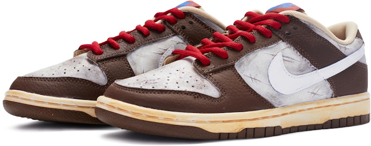 나이키 덩크 로우 '빈티지 화이트 브라운' (커스텀) DR9704-200(TeamR-男款做旧伤口QD) Lookbook 나이키 덩크 로우 '빈티지 화이트 브라운' (커스텀) DR9704-200(TeamR-男款做旧伤口QD)