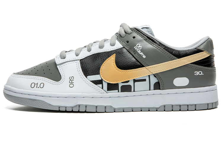 Buy [Kasut Custom] Nike Dunk Low 'Vintage Yellow Swoosh' DJ6188-003(TeamB-男款黄钩灰白)