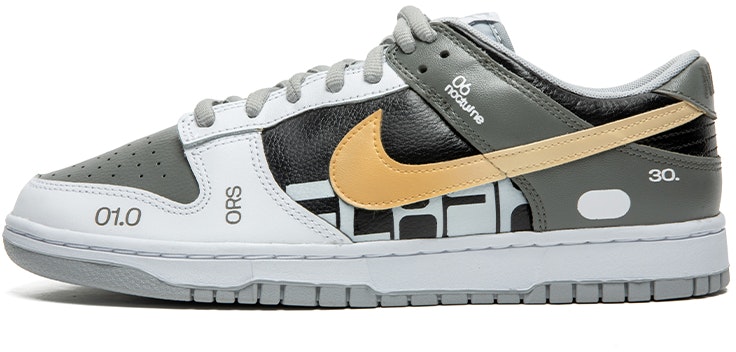 custom-shoes-nike-dunk-low-vintage-yellow-swoosh