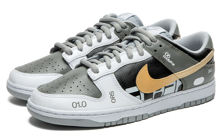 Lookbook [Kasut Custom] Nike Dunk Low 'Vintage Yellow Swoosh' DJ6188-003(TeamB-男款黄钩灰白)