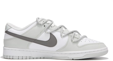 【定製球鞋】Nike Dunk Low 火心 活力雙鉤 高級 簡約 冷淡風 復古 解構綁帶 防滑耐磨 低幫 板鞋 男款 豆綠灰 Order 【定製球鞋】Nike Dunk Low 火心 活力雙鉤 高級 簡約 冷淡風 復古 解構綁帶 防滑耐磨 低幫 板鞋 男款 豆綠灰