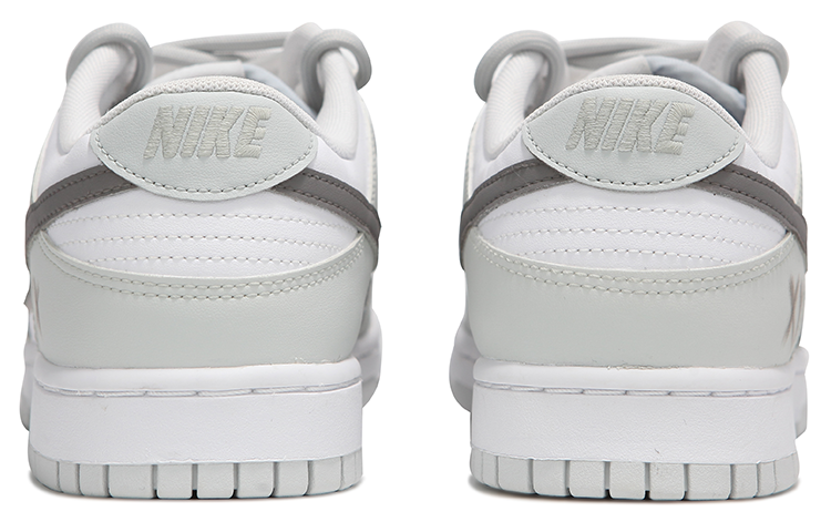 Shop 【定製球鞋】Nike Dunk Low 火心 活力雙鉤 高級 簡約 冷淡風 復古 解構綁帶 防滑耐磨 低幫 板鞋 男款 豆綠灰