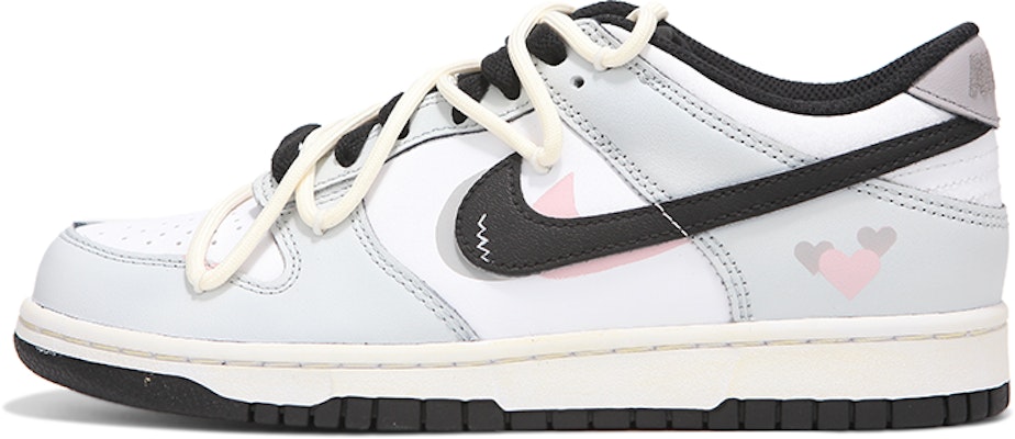 【訂製球鞋】 Nike Dunk Low 火心 愛心小惡魔 活力三勾 高街 解構綁帶 復古 低幫 板鞋 男款 白灰黑 Buy 【訂製球鞋】 Nike Dunk Low 火心 愛心小惡魔 活力三勾 高街 解構綁帶 復古 低幫 板鞋 男款 白灰黑