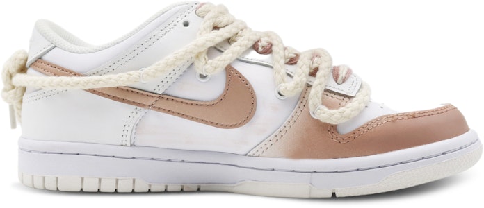 【客製化球鞋】Nike Dunk Low 玫瑰鎖愛 氣質女孩 高貴溫柔 鏈條 解構鞋帶 低幫 板鞋 GS 暖粉色 Order 【客製化球鞋】Nike Dunk Low 玫瑰鎖愛 氣質女孩 高貴溫柔 鏈條 解構鞋帶 低幫 板鞋 GS 暖粉色