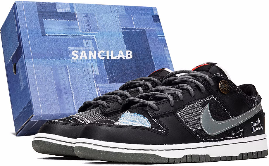 custom-shoes-nike-dunk-low-washed-denim-destroyed