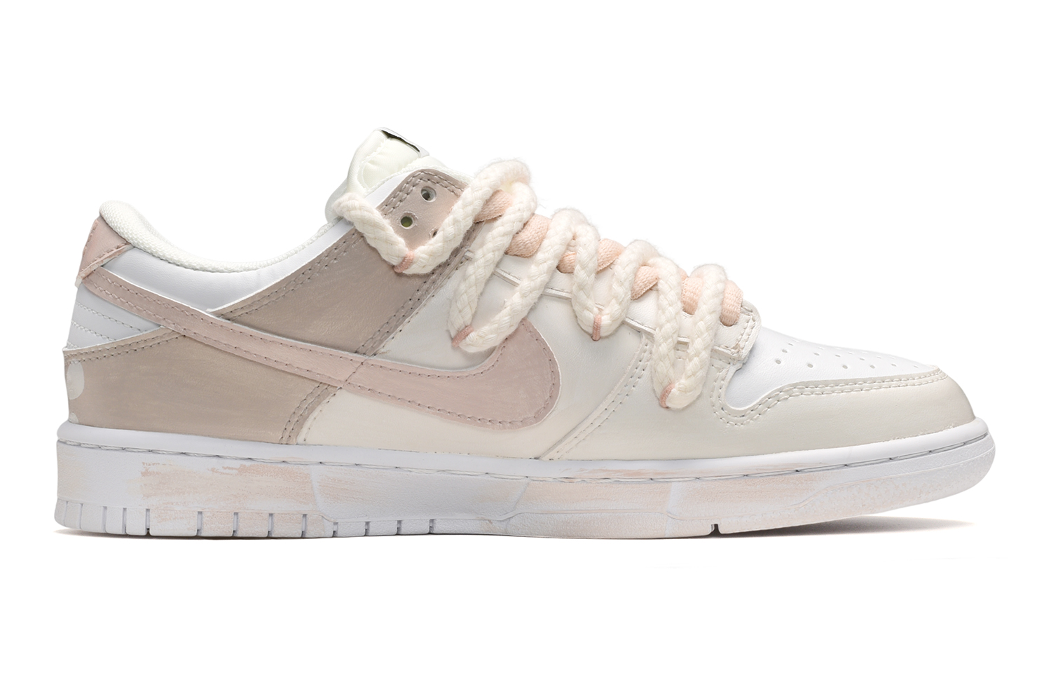 Order [Kasut Custom] Nike Dunk Low 'Watermelon Coconut Milk' DH9765-100(TeamE-女款西瓜椰奶粉白棕)