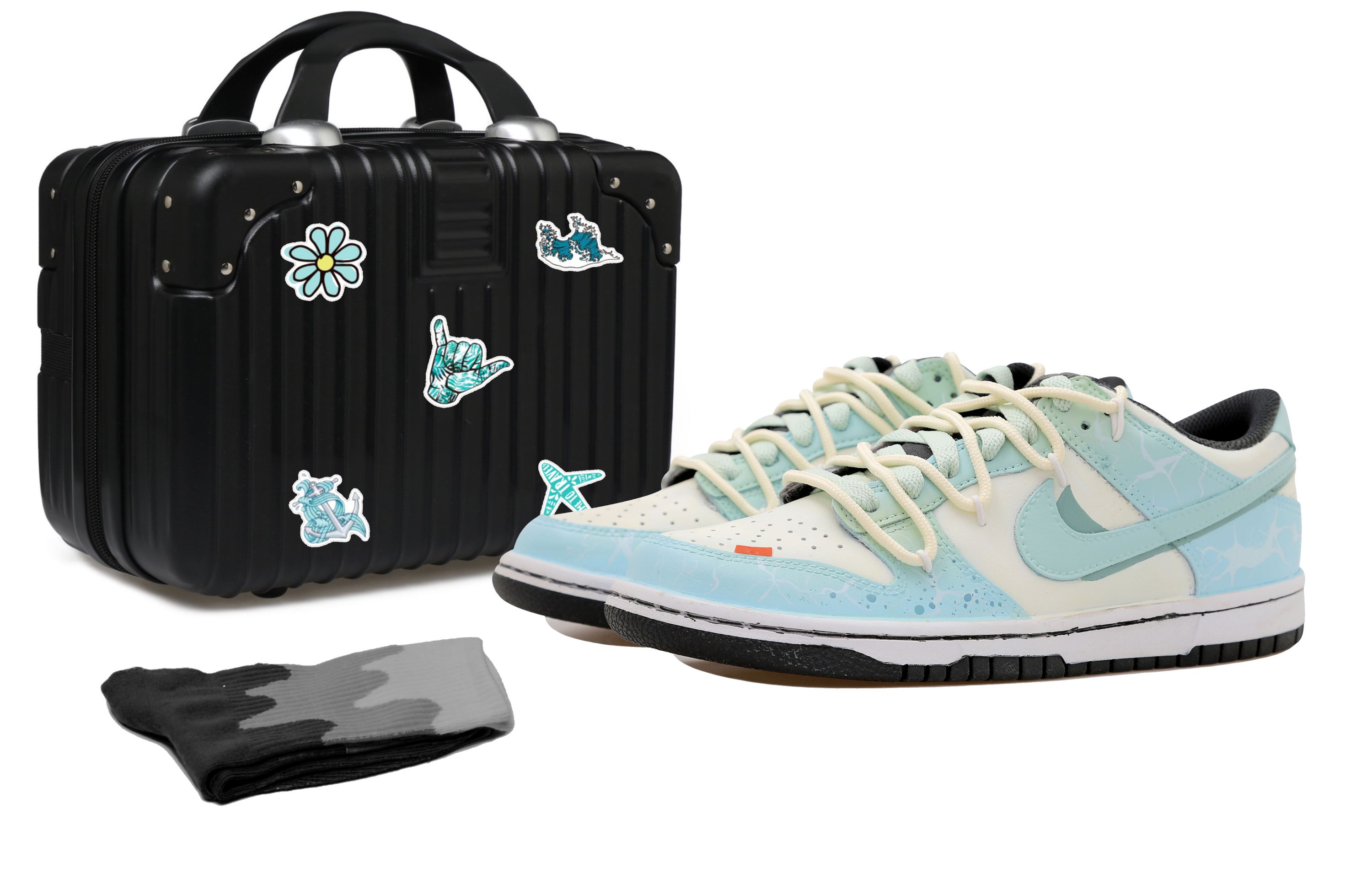 Buy [Kasut Tersuai] Nike Dunk Low 'Gelombang Lautan Dekonstruksi' CW1590-100-458295