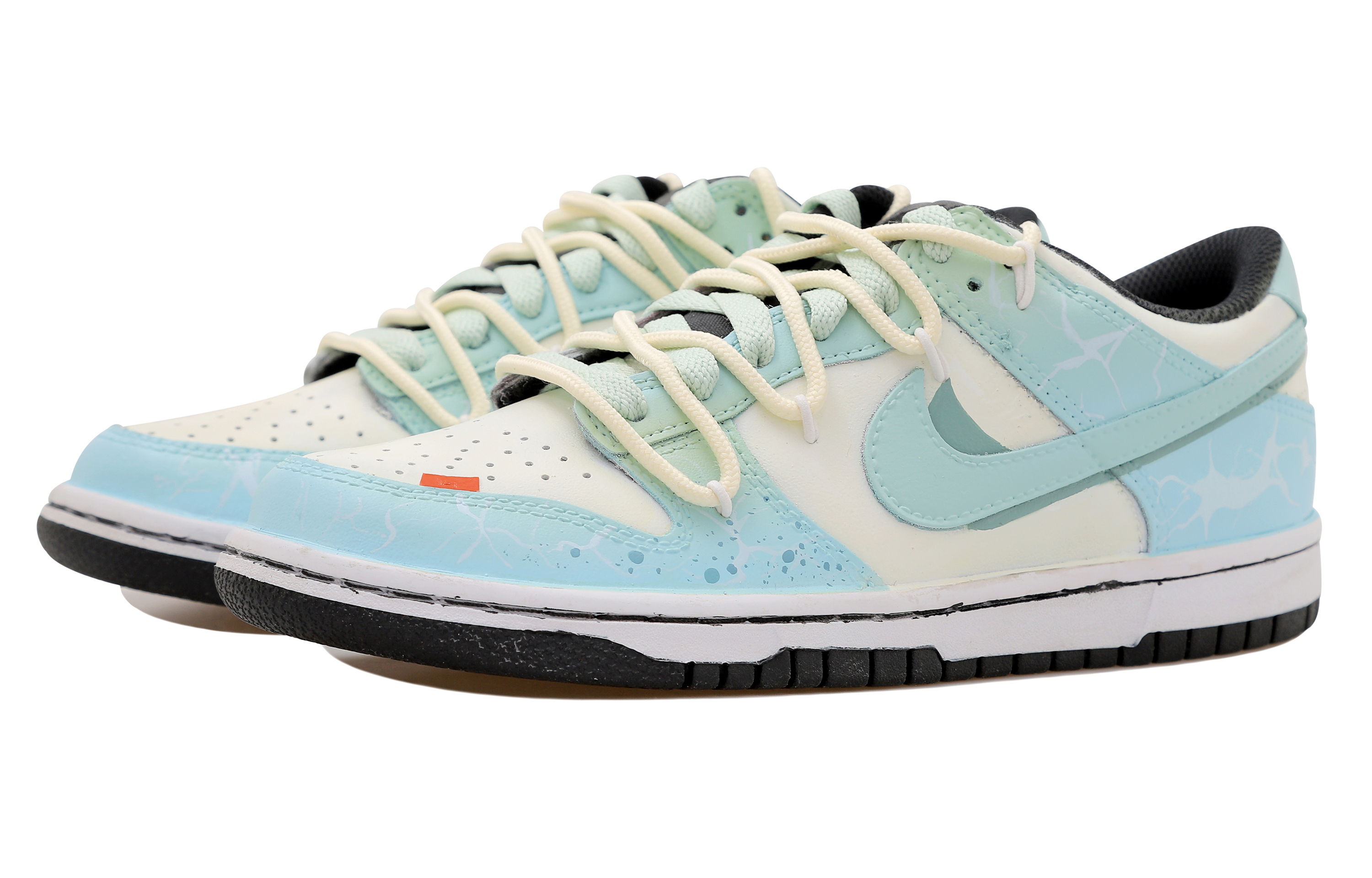 Shop [Kasut Tersuai] Nike Dunk Low 'Gelombang Lautan Dekonstruksi' CW1590-100-458295