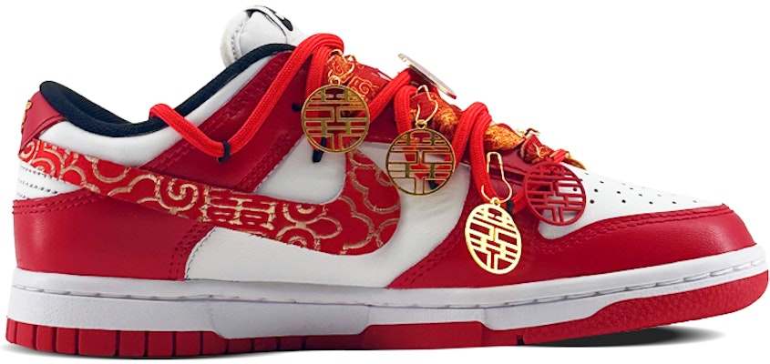 나이키 덩크 로우 '웨딩 조이' (커스텀) FD9762-061(Team97-欢喜SBOX) Lookbook 나이키 덩크 로우 '웨딩 조이' (커스텀) FD9762-061(Team97-欢喜SBOX)