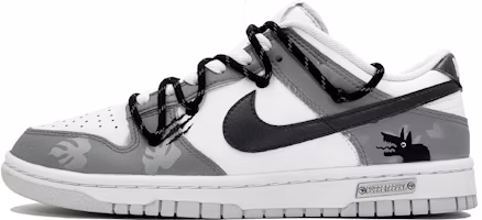 【客製化球鞋】Nike Dunk 狼人韦恩 百搭 休閒 低筒 板鞋 男款 灰白 Buy 【客製化球鞋】Nike Dunk 狼人韦恩 百搭 休閒 低筒 板鞋 男款 灰白