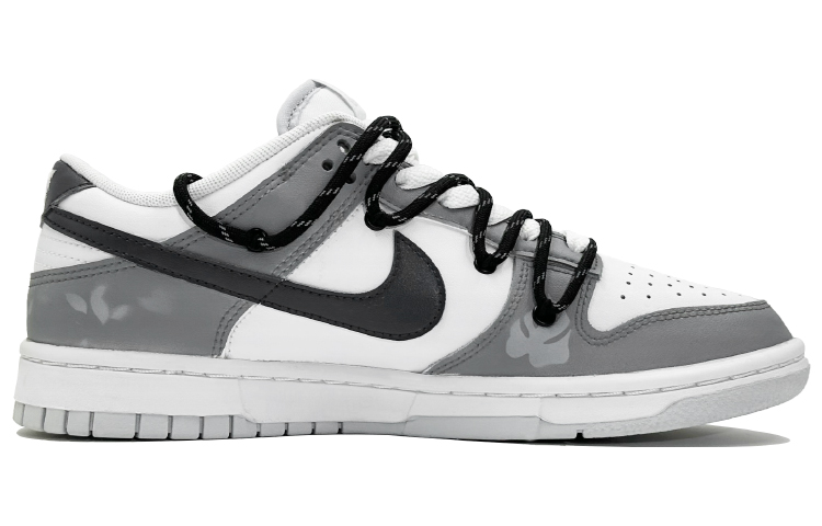 Lookbook 【客製化球鞋】Nike Dunk 狼人韦恩 百搭 休閒 低筒 板鞋 男款 灰白