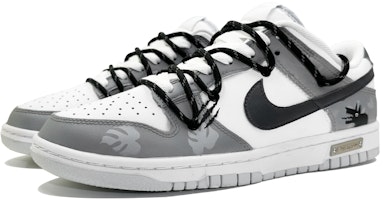 【客製化球鞋】Nike Dunk 狼人韦恩 百搭 休閒 低筒 板鞋 男款 灰白 Shop 【客製化球鞋】Nike Dunk 狼人韦恩 百搭 休閒 低筒 板鞋 男款 灰白