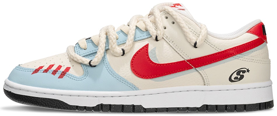 【客製球鞋】Nike Dunk SSR TMS 西海岸 復古做舊 戶外穿搭 麻繩解構 低筒 板鞋 男女同款 藍白 Order 【客製球鞋】Nike Dunk SSR TMS 西海岸 復古做舊 戶外穿搭 麻繩解構 低筒 板鞋 男女同款 藍白