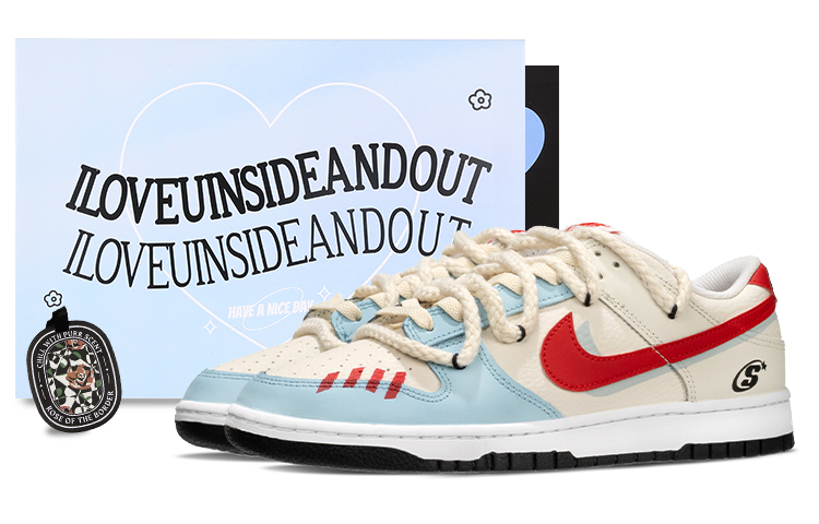 Shop [Zapatos Personalizados] Nike Dunk Low 'Azul Costa Oeste-Blanco' FB3354-001(Team62-SSR)