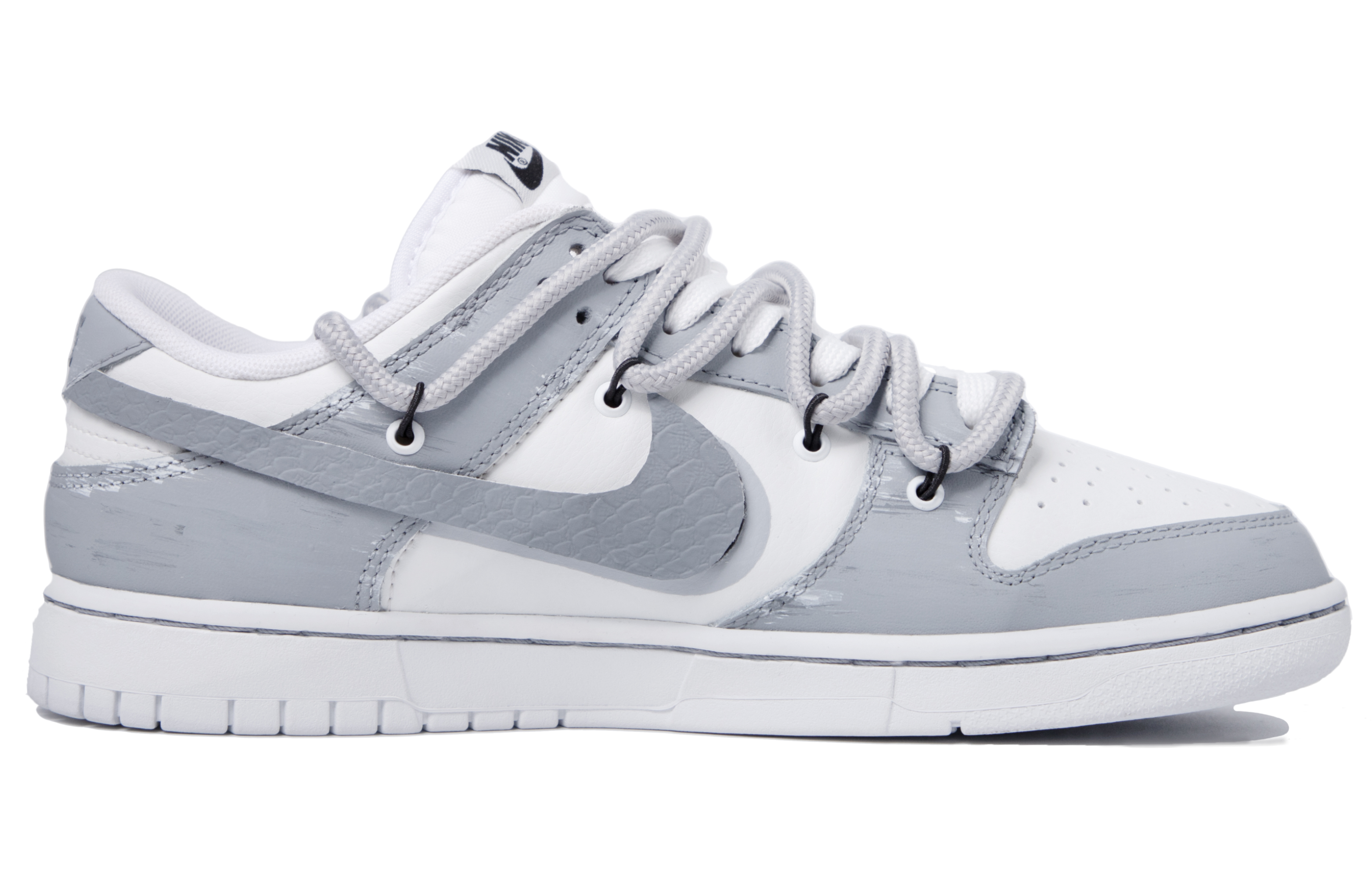Order Nike Dunk Low Deconstruidas Gris-Blanco DJ6188-101(TeamM-男款兜售浪漫S-BOX)