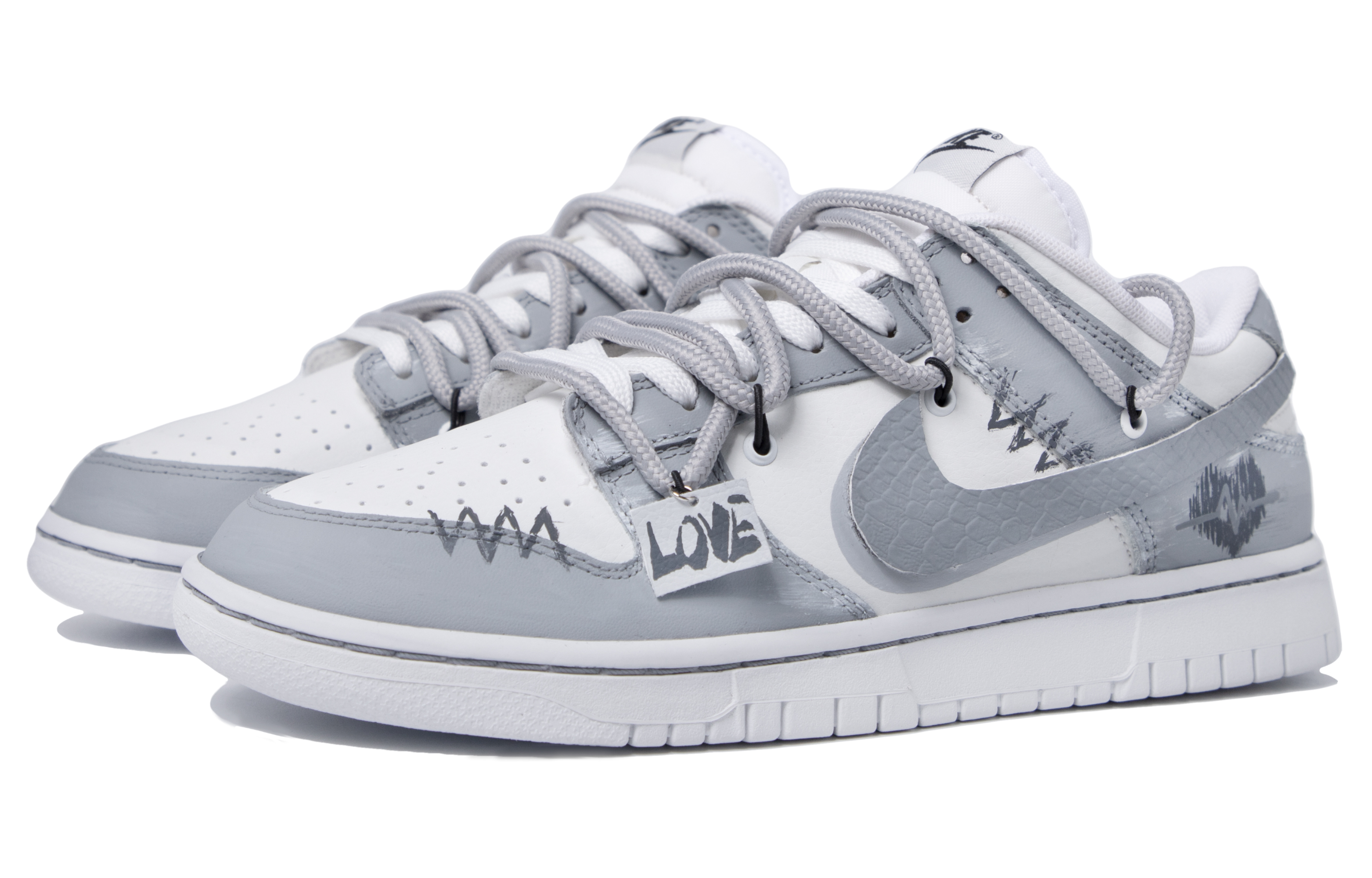 Lookbook Nike Dunk Low Deconstruidas Gris-Blanco DJ6188-101(TeamM-男款兜售浪漫S-BOX)