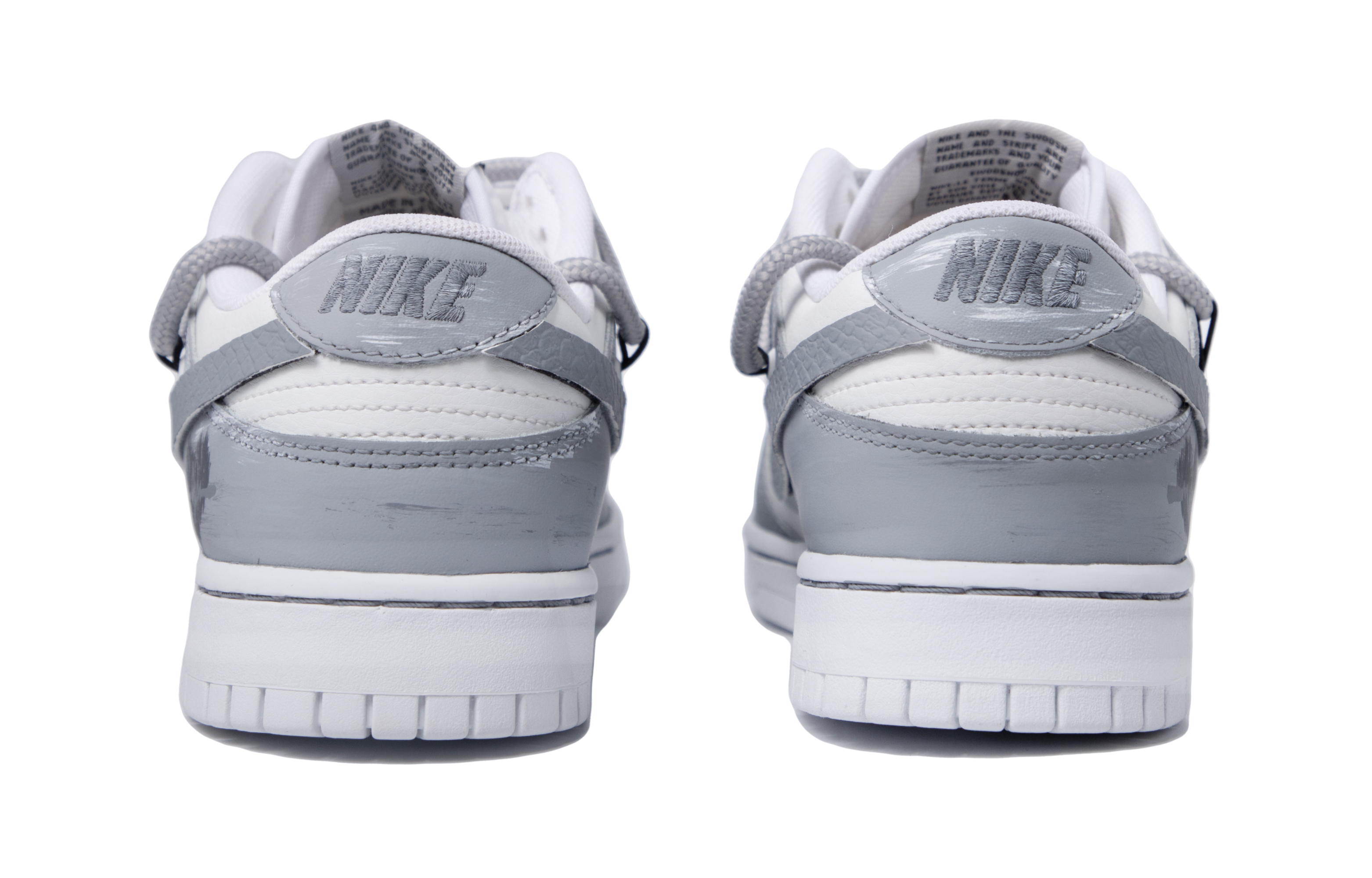 Shop Nike Dunk Low Deconstruidas Gris-Blanco DJ6188-101(TeamM-男款兜售浪漫S-BOX)