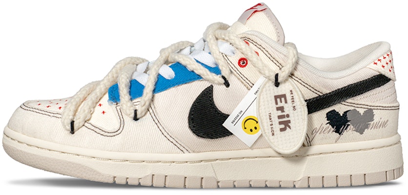 【定制鞋】 耐克Dunk Low '西海岸嘻哈刺绣' DV0834-100(Team62-旅行标签) Order 【定制鞋】 耐克Dunk Low '西海岸嘻哈刺绣' DV0834-100(Team62-旅行标签)