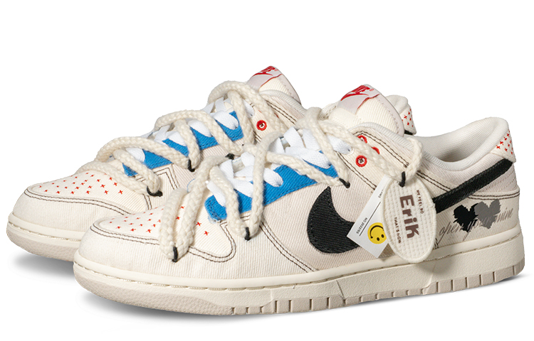 Shop [Zapatillas Personalizadas] Nike Dunk Low 'Bordado Hip Hop Costa Oeste' DV0834-100(Team62-旅行标签)