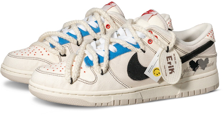 【定制鞋】 耐克Dunk Low '西海岸嘻哈刺绣' DV0834-100(Team62-旅行标签) Shop 【定制鞋】 耐克Dunk Low '西海岸嘻哈刺绣' DV0834-100(Team62-旅行标签)