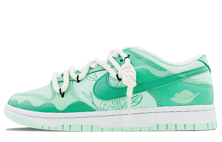 Buy 【定制球鞋】Nike Dunk Low Retro 滑板文化 憶江南 西湖龍井 春意 解構 低幫 板鞋 男款 綠