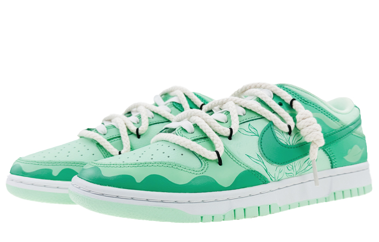 Lookbook 【定制球鞋】Nike Dunk Low Retro 滑板文化 憶江南 西湖龍井 春意 解構 低幫 板鞋 男款 綠