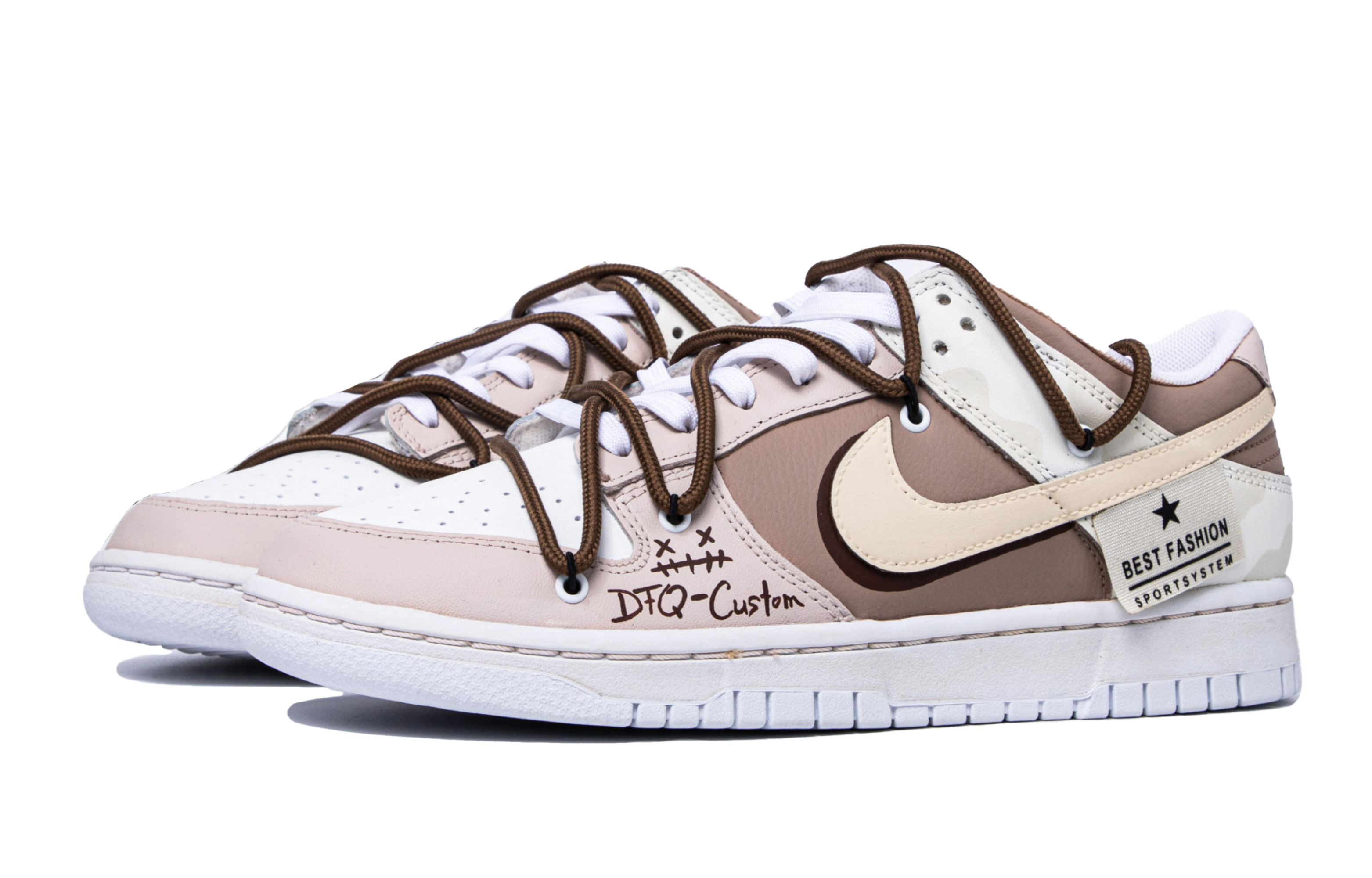 [Custom Shoes] Nike Dunk Low 'Western Sunset Graffiti White Coffee' 圖 3