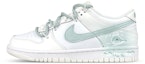 Buy 【訂製球鞋】 Nike Dunk Low 禮盒 襪子 解構雙 鞋帶 鯨魚 暈染漸變 低筒 板鞋 GS 白灰綠