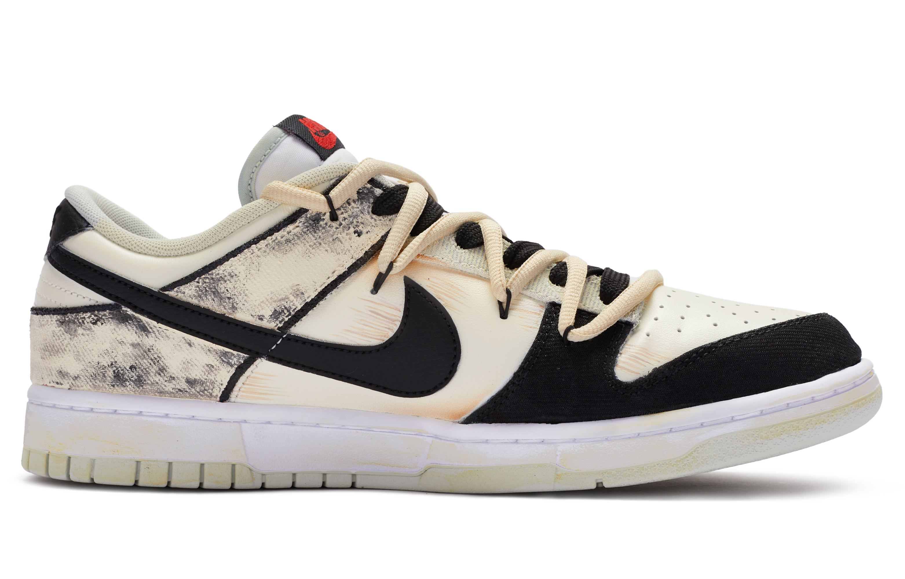 Order [Zapatos Personalizados] Nike Dunk Low 'Blanco-Negro Renacimiento' DV0827-100(TeamR-男款卡农比例)