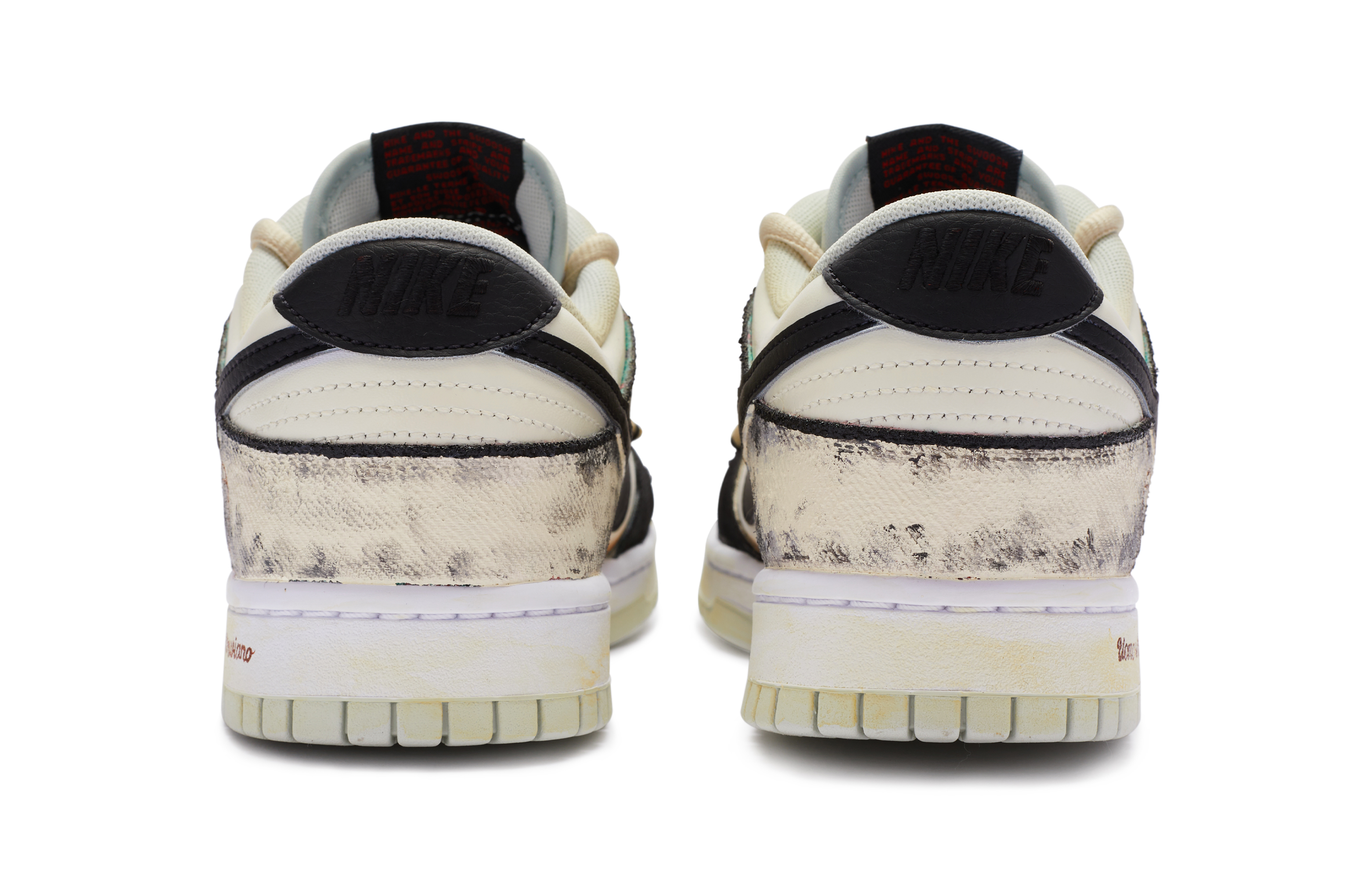 Purchase [Zapatos Personalizados] Nike Dunk Low 'Blanco-Negro Renacimiento' DV0827-100(TeamR-男款卡农比例)