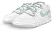 Lookbook 【客製球鞋】 Nike Dunk Low 禮盒 襪子 解構 雙鞋帶 鯨魚 暈染 漸變 低筒 板鞋 男款 白灰綠