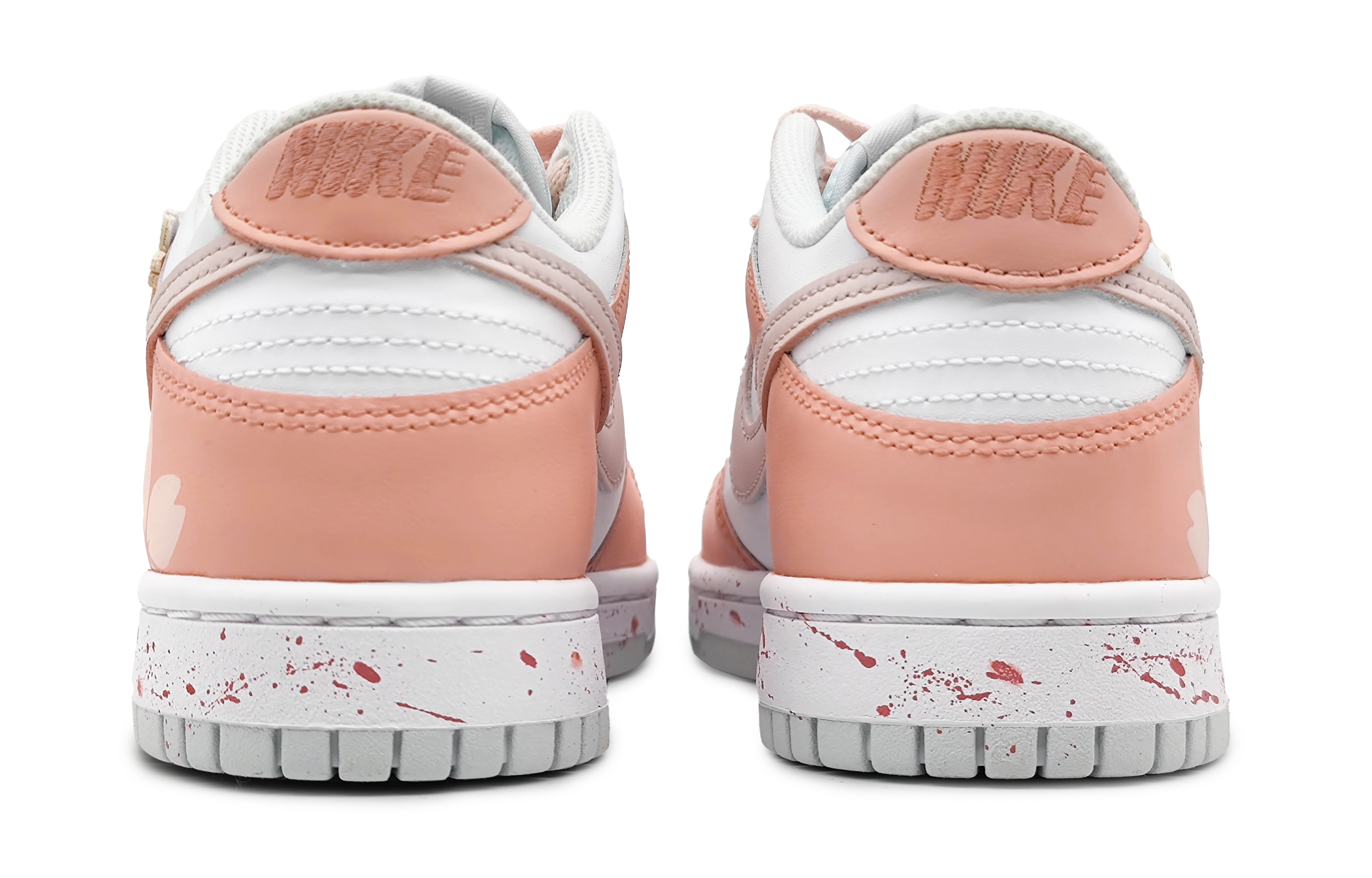 Purchase [定制鞋款] 耐克Dunk低帮 '白色-粉色' DH9765-102(Team16-女款樱粉甘露绯粉)