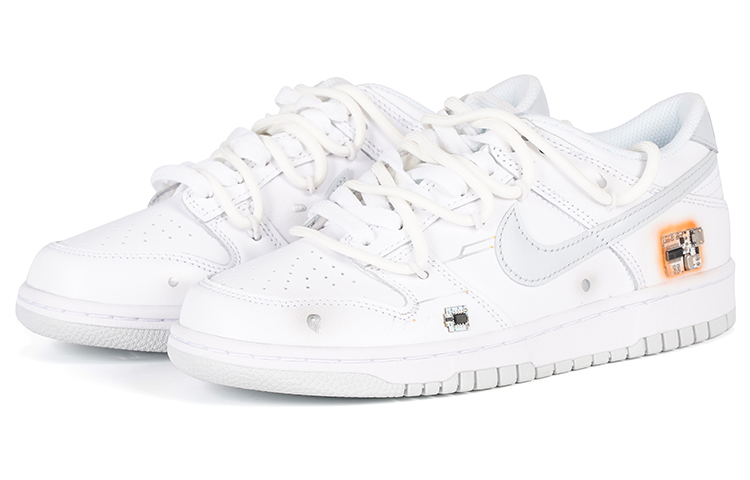 Shop [Kasut Tersuai] Nike Dunk Low 'Putih' DV0831-101(Team96-男款芯动)
