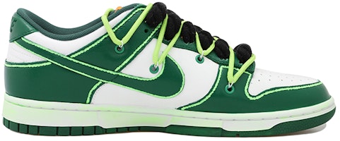 【定制球鞋】Nike Dunk Low OKHR 粗麻繩 手繪 葉子 二次元 低筒 板鞋 男款 白螢光綠 Lookbook 【定制球鞋】Nike Dunk Low OKHR 粗麻繩 手繪 葉子 二次元 低筒 板鞋 男款 白螢光綠