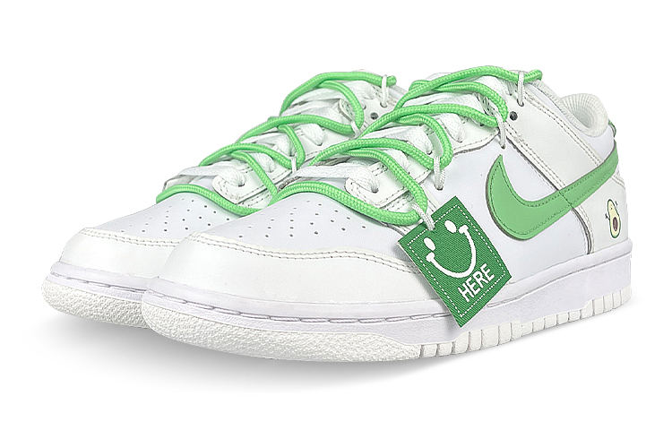 Lookbook [定制鞋款] 耐克Dunk Low '白牛油果' DH9765-100(Team47-女牛油果SBOX)