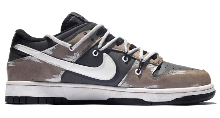 ナイキ ダンク ロー "白黒茶グラフィティ" (Nike Dunk Low "ShiroKuroCha Graffiti") DD1391-100(TeamM-男款掩体纪元S-BOX) Order ナイキ ダンク ロー "白黒茶グラフィティ" (Nike Dunk Low "ShiroKuroCha Graffiti") DD1391-100(TeamM-男款掩体纪元S-BOX)