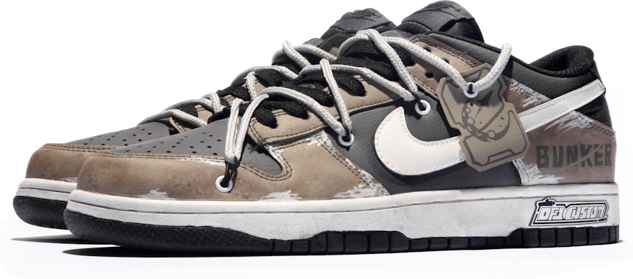 ナイキ ダンク ロー "白黒茶グラフィティ" (Nike Dunk Low "ShiroKuroCha Graffiti") DD1391-100(TeamM-男款掩体纪元S-BOX) Lookbook ナイキ ダンク ロー "白黒茶グラフィティ" (Nike Dunk Low "ShiroKuroCha Graffiti") DD1391-100(TeamM-男款掩体纪元S-BOX)