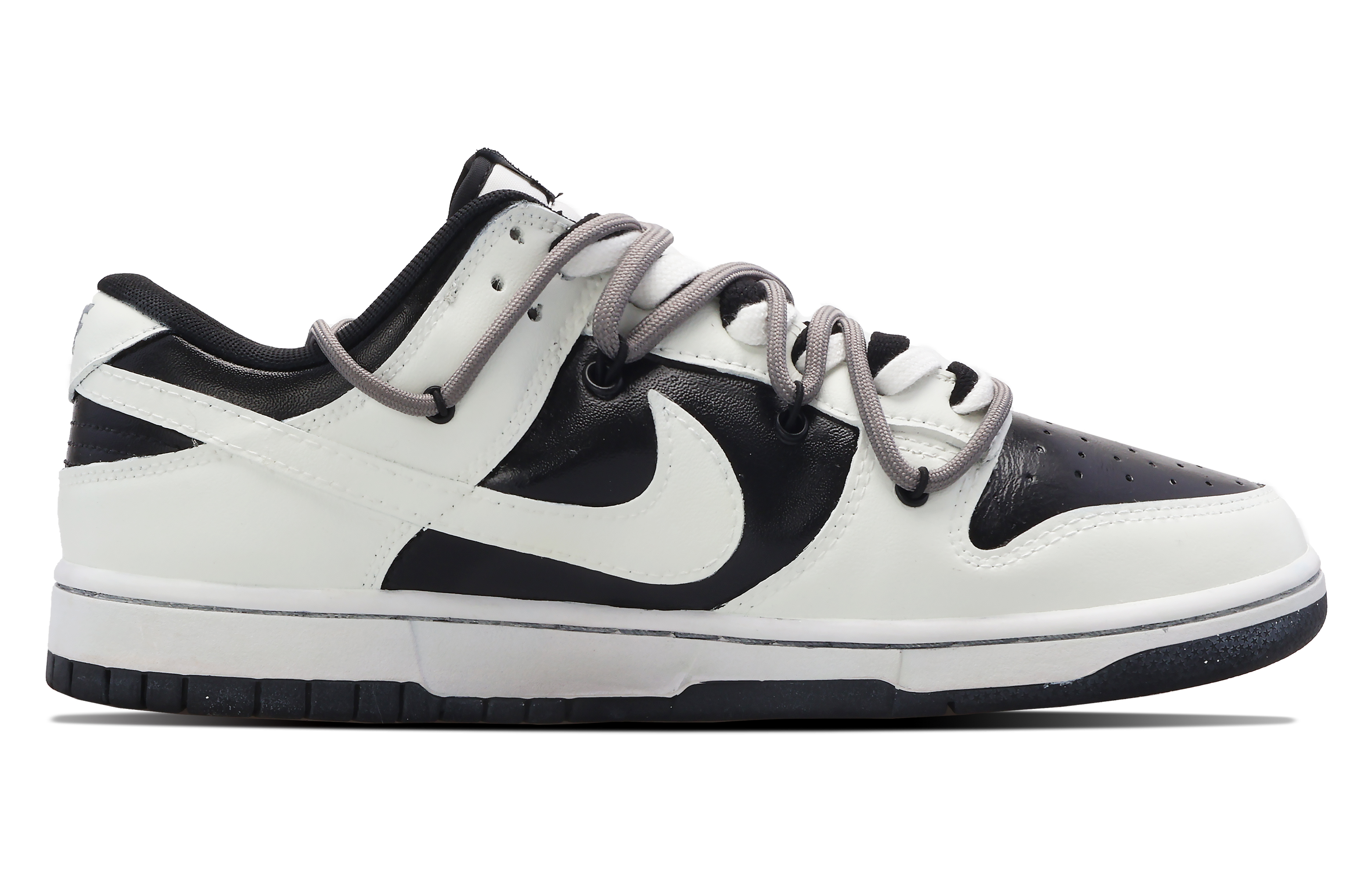 Order [Sepatu Custom] Nike Dunk Low 'Putih Hitam Grafiti' DD1391-100(Team53-男款白月恋歌)