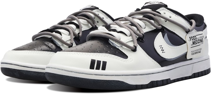 나이키 덩크 로우 '흰검 그래피티' (커스텀) DD1391-100(Team53-男款白月恋歌) Lookbook 나이키 덩크 로우 '흰검 그래피티' (커스텀) DD1391-100(Team53-男款白月恋歌)