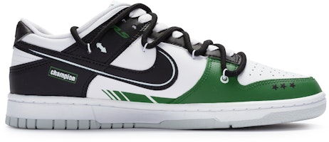 【客製球鞋】Nike Dunk Low 牛角尖 冠軍GT3 街頭 賽車 手繪噴繪 低筒 滑板鞋 GS 白黑綠 Shop 【客製球鞋】Nike Dunk Low 牛角尖 冠軍GT3 街頭 賽車 手繪噴繪 低筒 滑板鞋 GS 白黑綠
