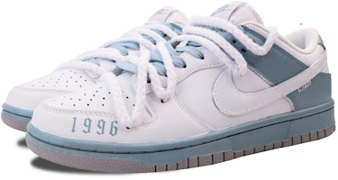【客製化球鞋】Nike Dunk Low 彌斯 潮流街頭 preppy 獨特高級 簡約 百搭 低筒 滑板鞋 GS 白藍 Lookbook 【客製化球鞋】Nike Dunk Low 彌斯 潮流街頭 preppy 獨特高級 簡約 百搭 低筒 滑板鞋 GS 白藍